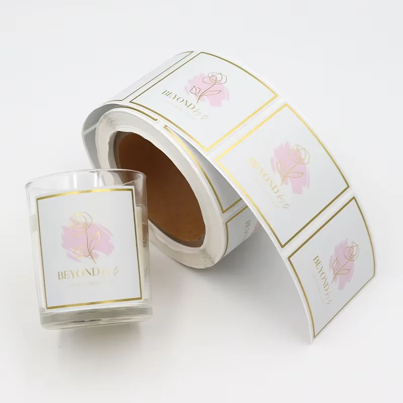 Custom Luxury Cosmetic Label｜Gold Foil BOPP Sticker｜Skincare Packaging Labels for Body Butter & Face Cream Jars