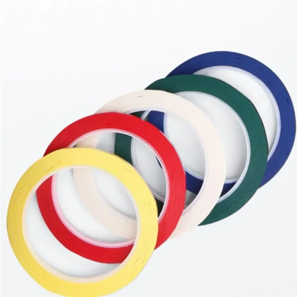 1 Roll Sticker Violin Pitch Sticker 66mX3mm PVC Used For All String Instruments Useful Yellow Red Blue High Quality