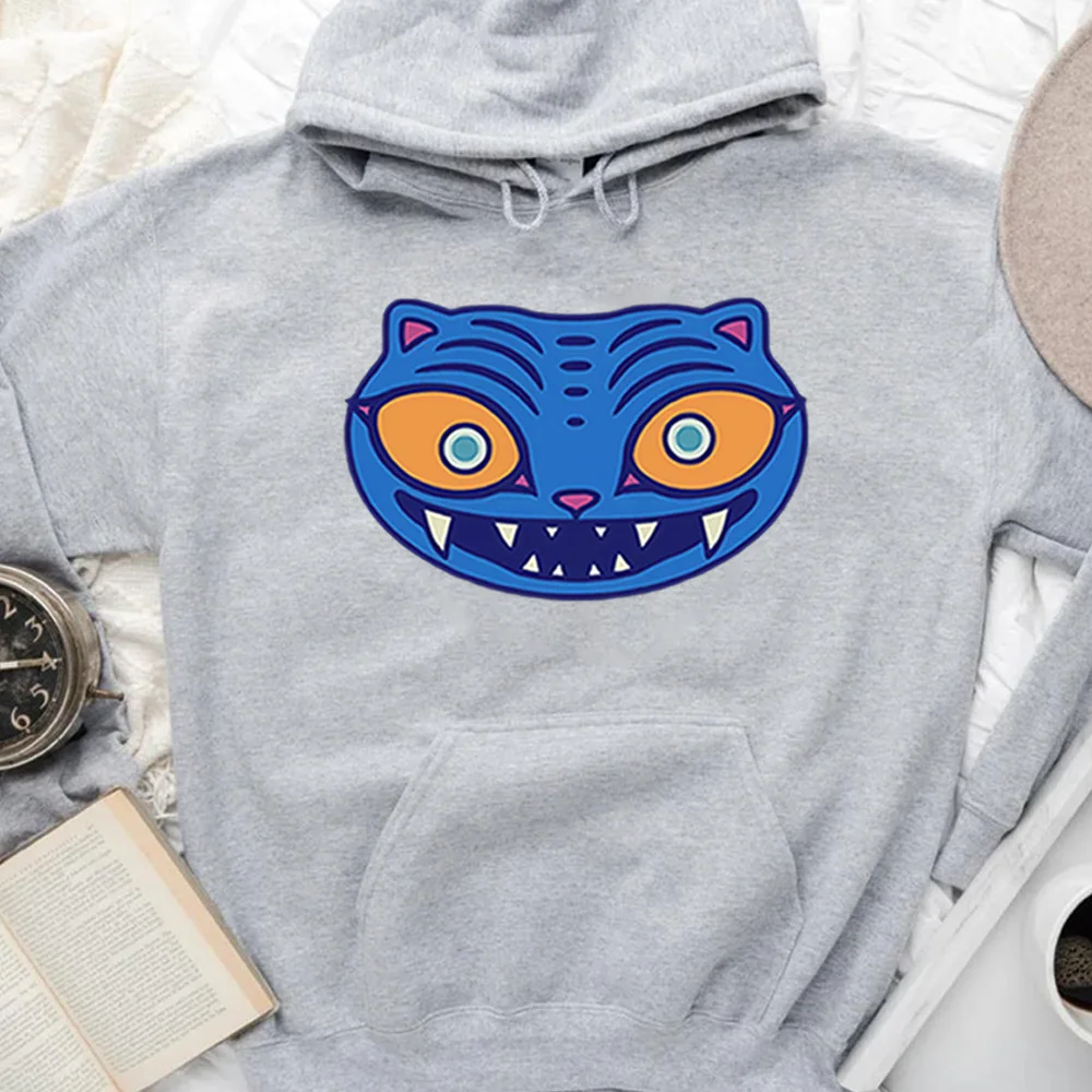 2025 ديربي هوديي ديربي النمر زوي البلوز KPop قناع السترة الخريف والشتاء هوديي المرأة طويلة الأكمام هوديس