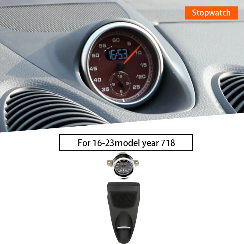 New Condition Speedometer Clock Stopwatch Interior Modification Kit Compass for  982 2016 Central Console Modification