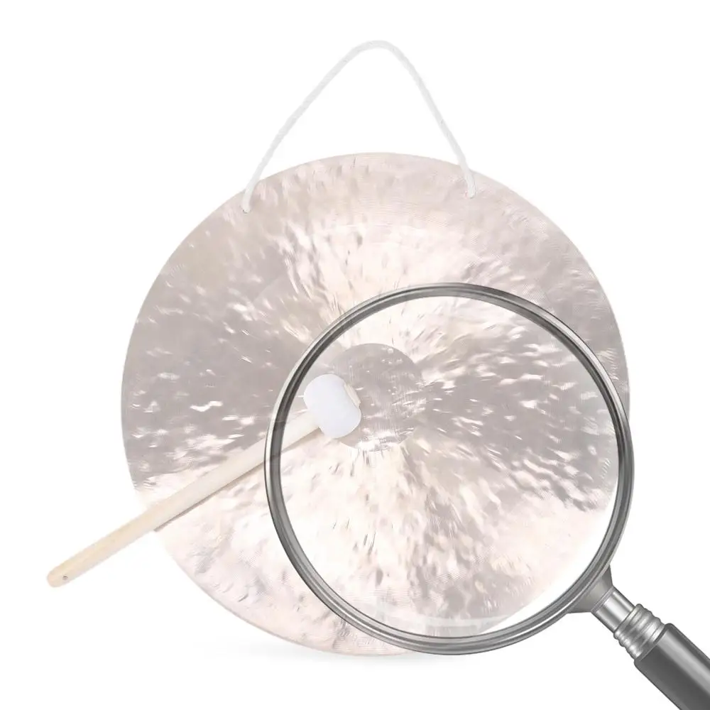 

1 комплект китайских гонгов с подставкой и молотком, мини-настольный гонг, китайский настольный гонг для домашнего декора, новоселье, благословение