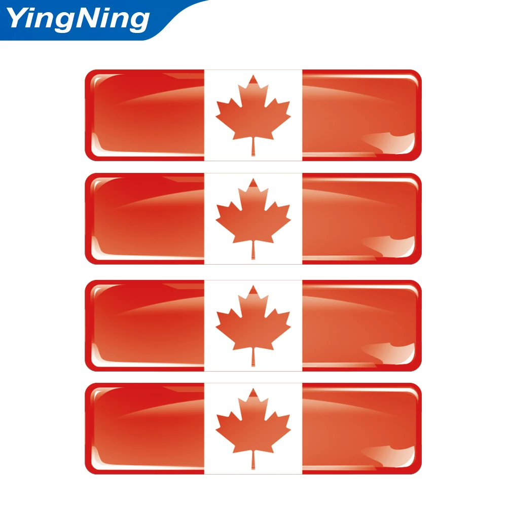 

4x Canada Flag 3D Stickers Tuning Accessories Fit For Ford Chevrolet Honda Nissan Toyota Jeep Car Styling Stickers motive Decal