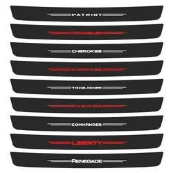 1Pc Car Trunk Bumper Protective Sticker for Jeep Patriot Wrangler Cherokee Compass Trail Hawk Rubicon Liberty Commander Renegade