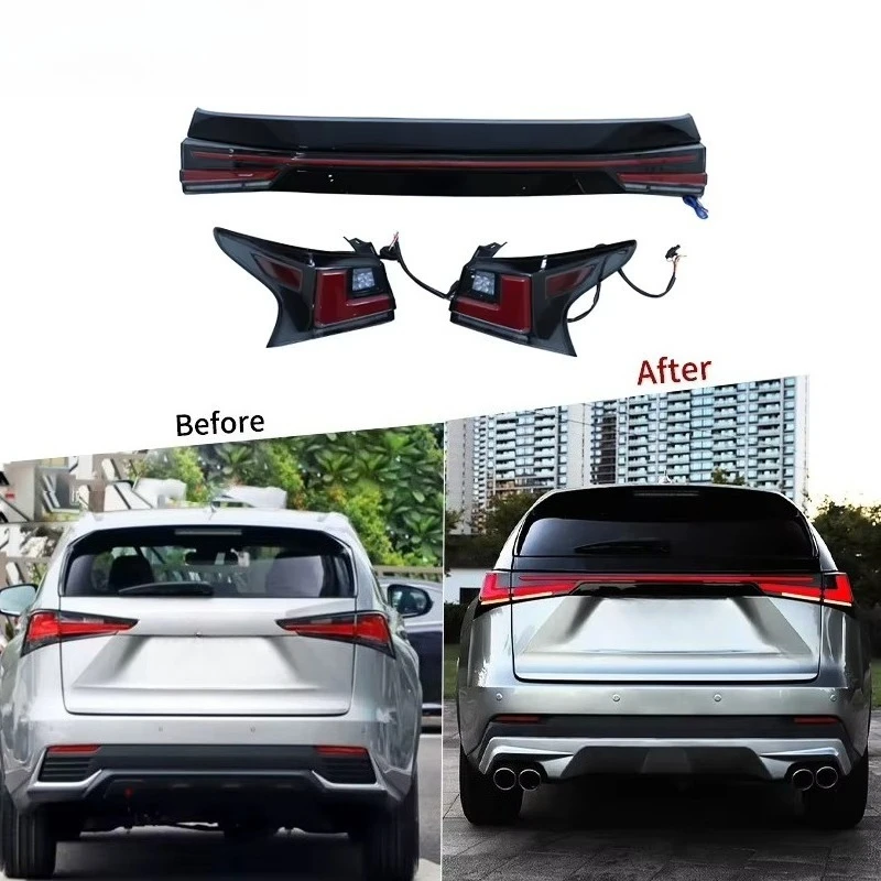 Full-width Taillight Assembly and  Modified LED Sequential Turn Signals  Upgraded Appearance