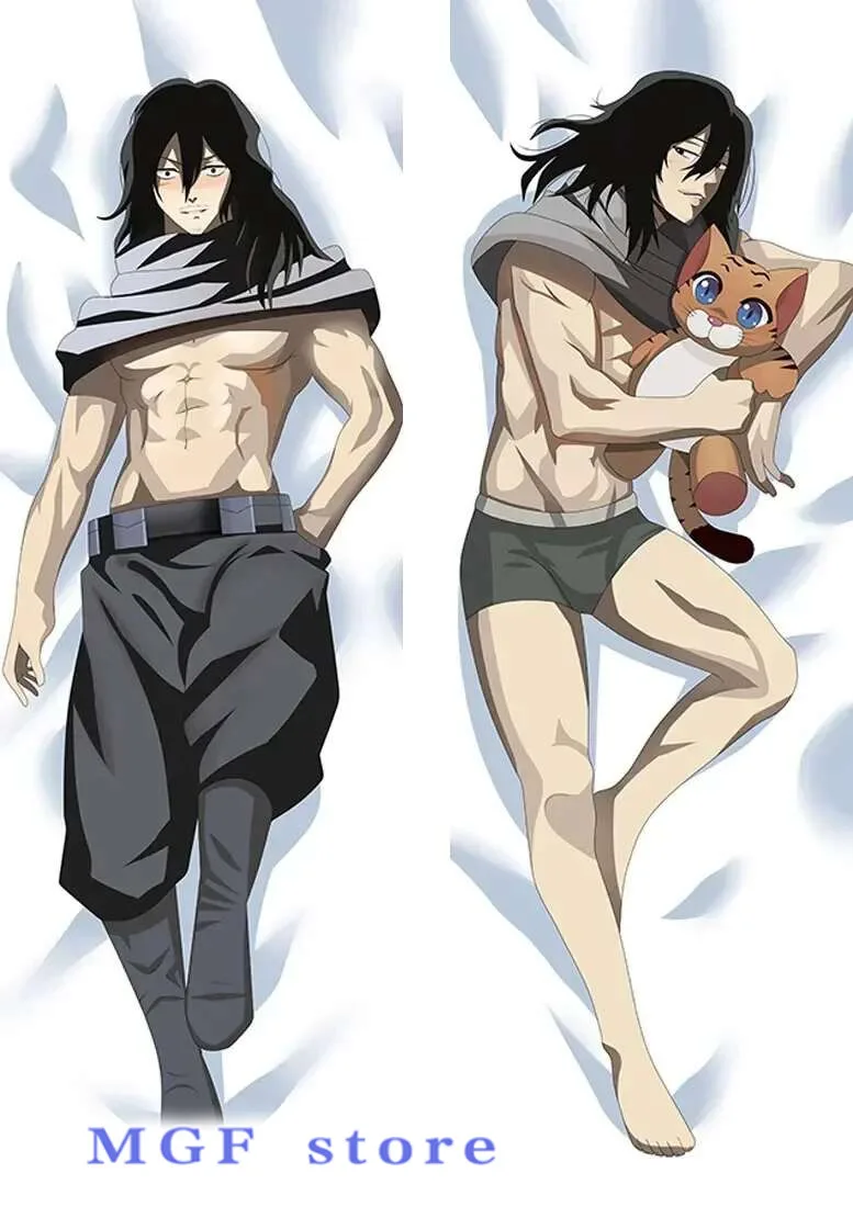 

My Hero Academia Eraser Head Aizawa Shouta Dakimakura Waifu Pillowcase 2Side Print Anime Pillow Case 50*160cm Hing Body Cushion