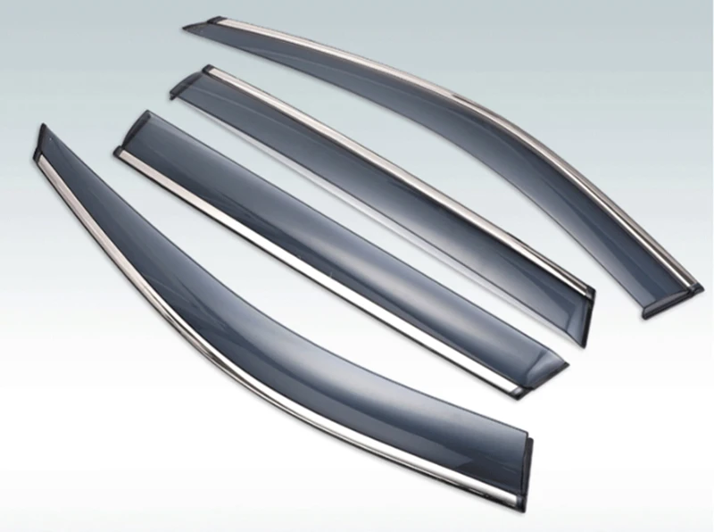 For Honda e:NS1 VEZEL HR-V 2023+ Plastic Exterior Visor Vent Shades Window Sun Rain Guard Deflector 4pcs