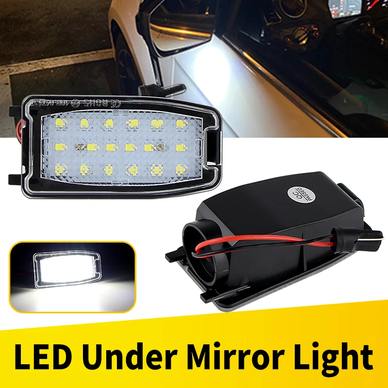 

2Pcs LED Under Side Mirror Lamp Puddle Light For Land Rover Discovery Freelander LR2 LR3 LR4 Range Rover Sport L322 Accessories