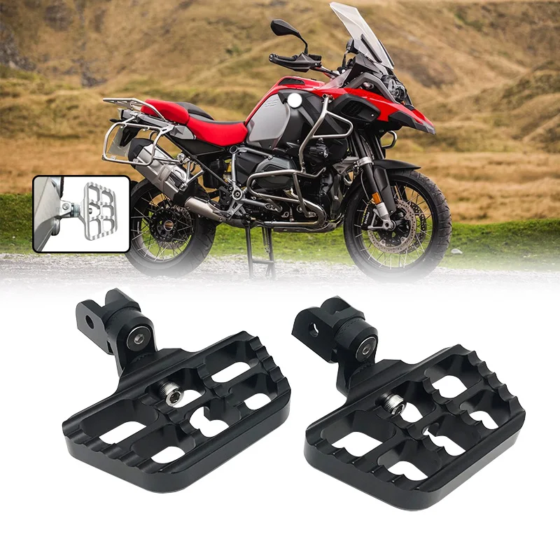 For BMW R1200GS R1250GS LC ADV R 1200 GS Adventure Motorcycle Front&Rear Footrest Adjustable Foot Pegs Rotatable Foot Pegs Rest