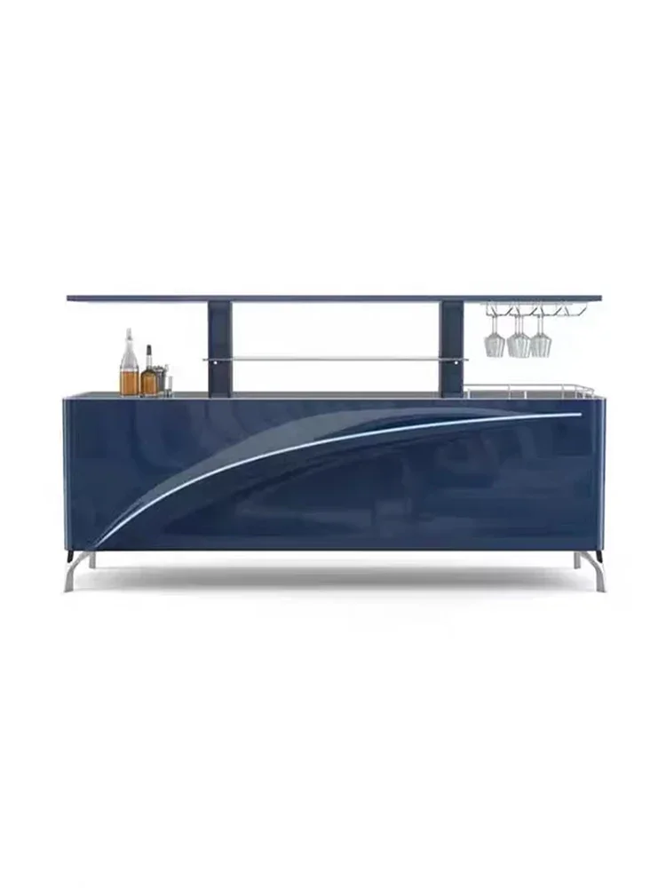 Automatic lifting wine cabinet Italian light luxury high-end dining side cabinet solid wood paint locker