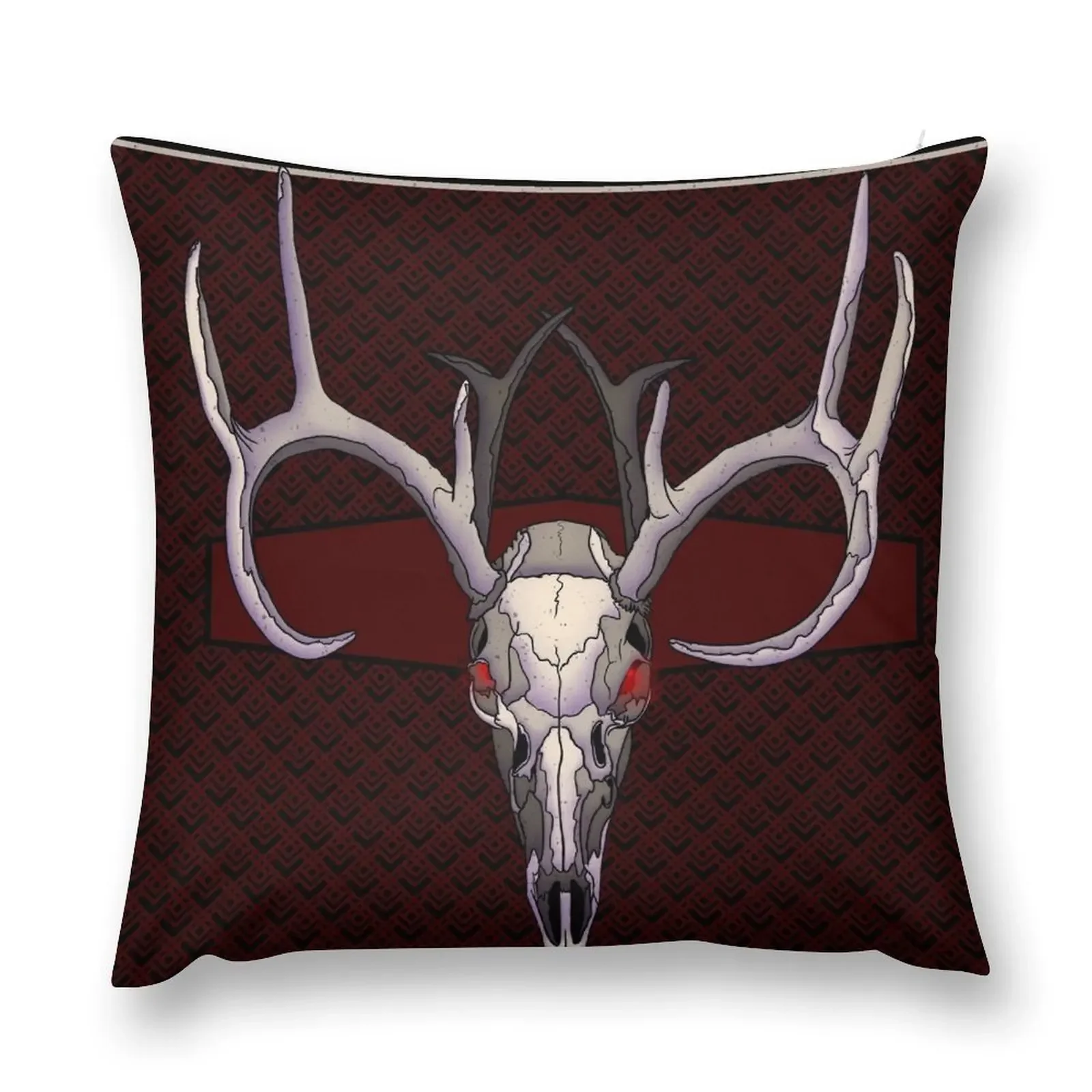 Red Wendigo Skull Throw Pillow Cushion Cover Set Pillowcase Cushion Sofa Cushion Cover pillow