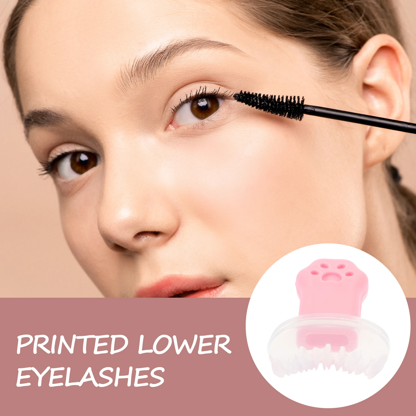 2Pcs Eyelash Stamp Silicone Stencils Reusable Eye Makeup Tool Makeup Guide Lash Applicator for Women Eyelash Stamp