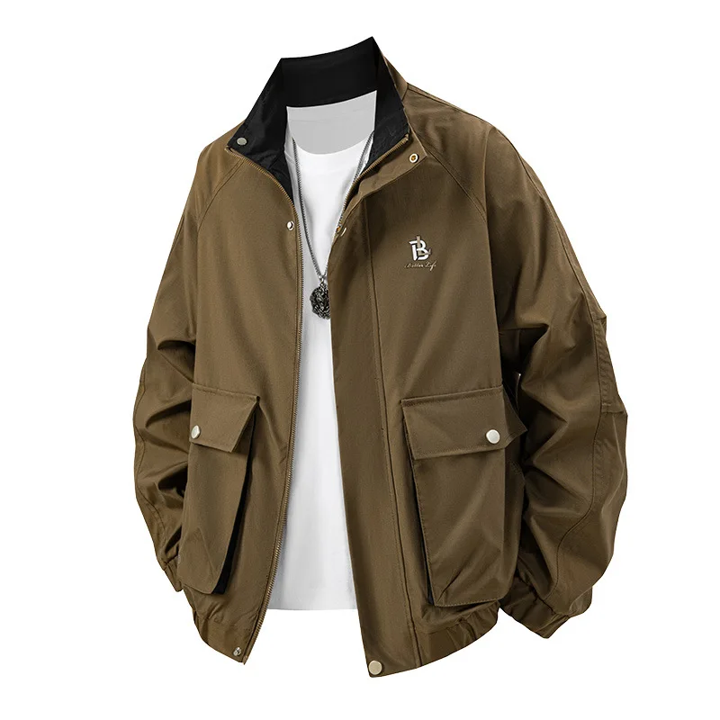 2025년 신상 남성 트렌디 워크웨어 클래식 패셔너블 심플 재킷 캐주얼 트렌디 다용도 남성 의류