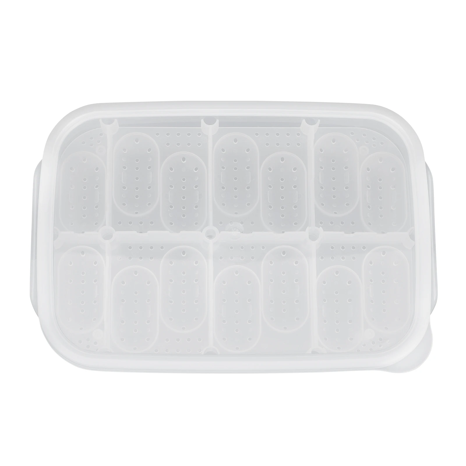 

Durable Reptile Breeding Box 14 Compartments Professional Incubator Case For Lizards Snakes Eggs Lightweight Portable