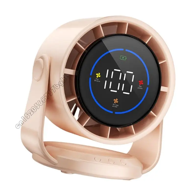 Ventilador digital ventilador ventilador pequeño 4xfb Ventilador digital 4000 mAh con velocidad ajustable adecuada y