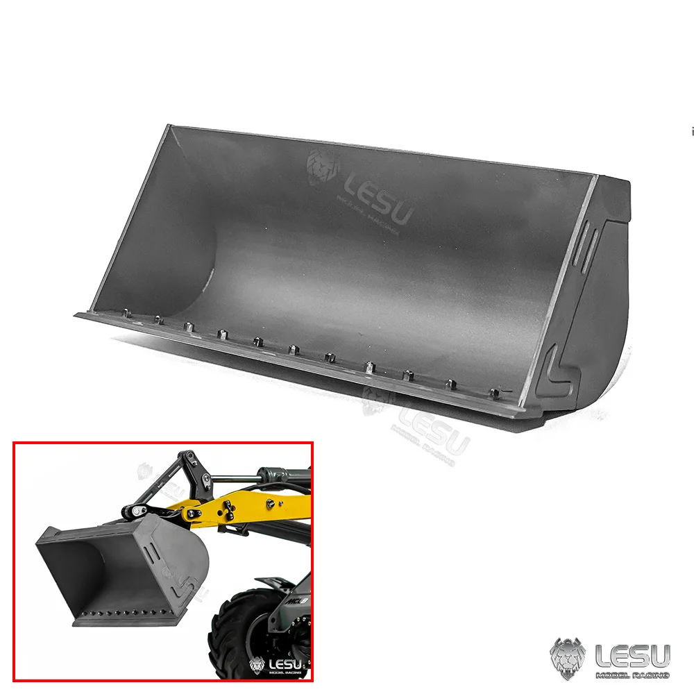 LESU 1/14 Metal Bucket for RC Hydraulic Loader AOUE MCL8 Remote Control Car Unpainted Unassembled DIY Model Parts TH23260