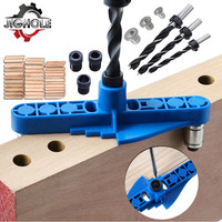 Carpentry Pocket Hole Jig 6/8/10mm drill sleeve Or Self-centering Scriber Doweling Jig Drill Guide Locator Hole Puncher Tools