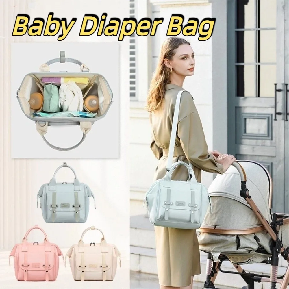 Multifunctional Mommy Backpack Durable Material Anti Splash Water Mommy Shoulder Bag Wear-resistant Maternity Design