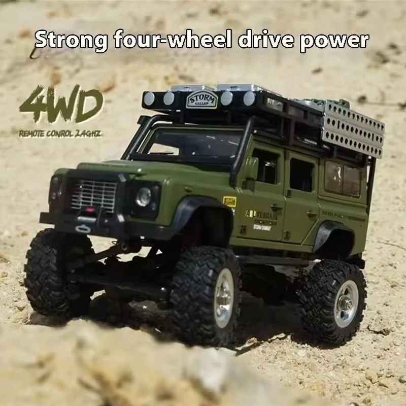 1/28 Mini RC Land Rover Serie 2.4G Telecomando 4WD Elettrico Fuoristrada Camion Da Arrampicata Per Bambini E Per Adulti Giocattolo Regalo Di Compleanno