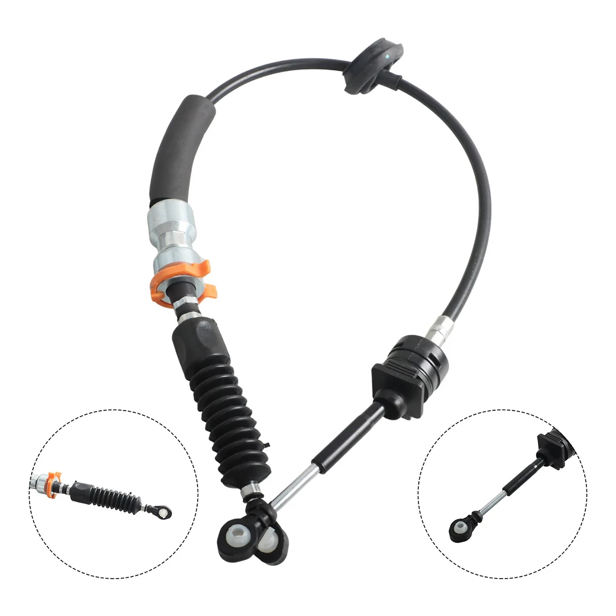 6X Tuleje linki zmiany biegów do Jeep Compass 2007-2017, głowica linki skrzyni biegów, gumowa osłona linki, klipsy mocujące do skrzyni rozdzielczej