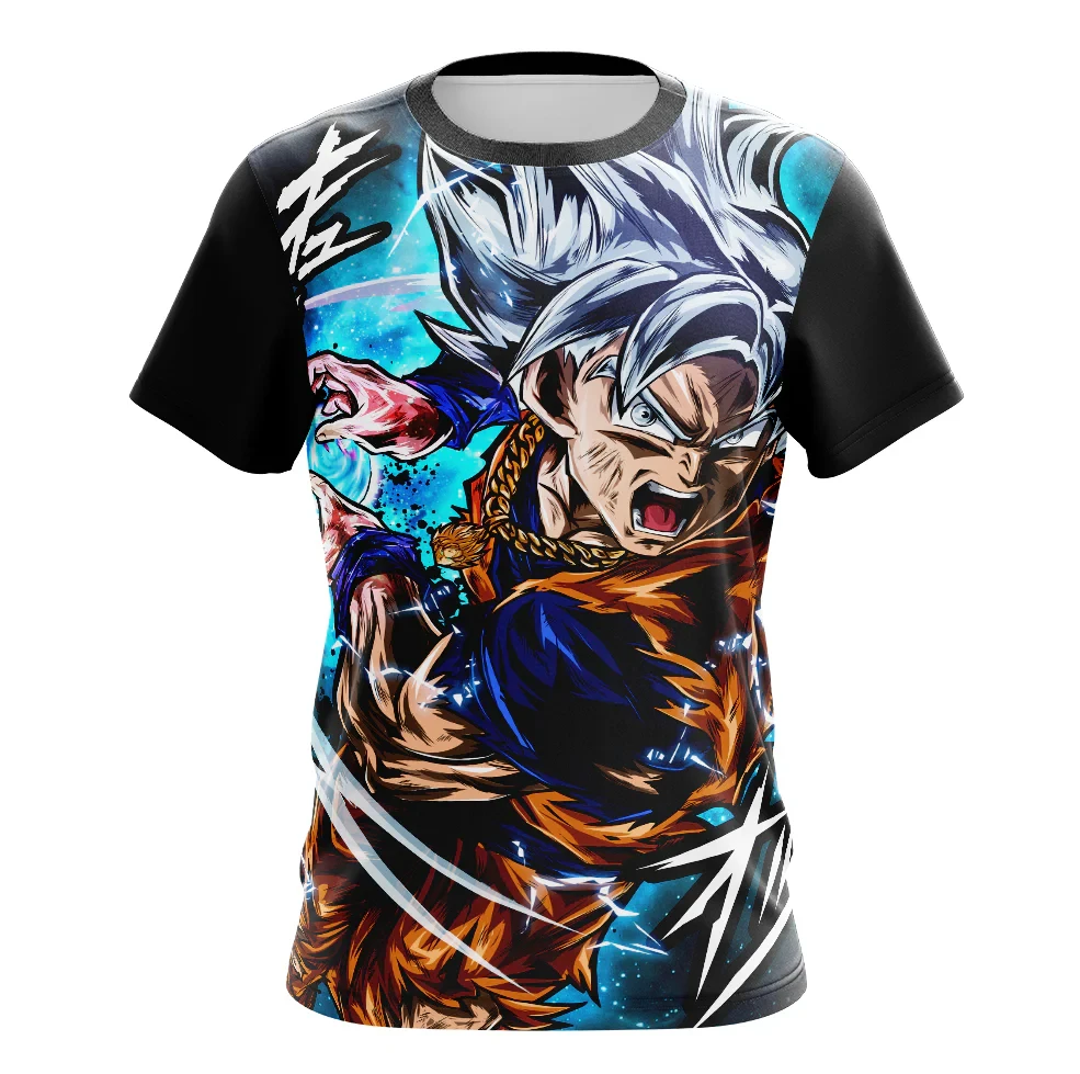 Hot Selling and Fashionable New Dragon Ball Jiyigong Sun Wukong 3D Printed Fast Drying Breathable Men's Casual Sports T-shirt