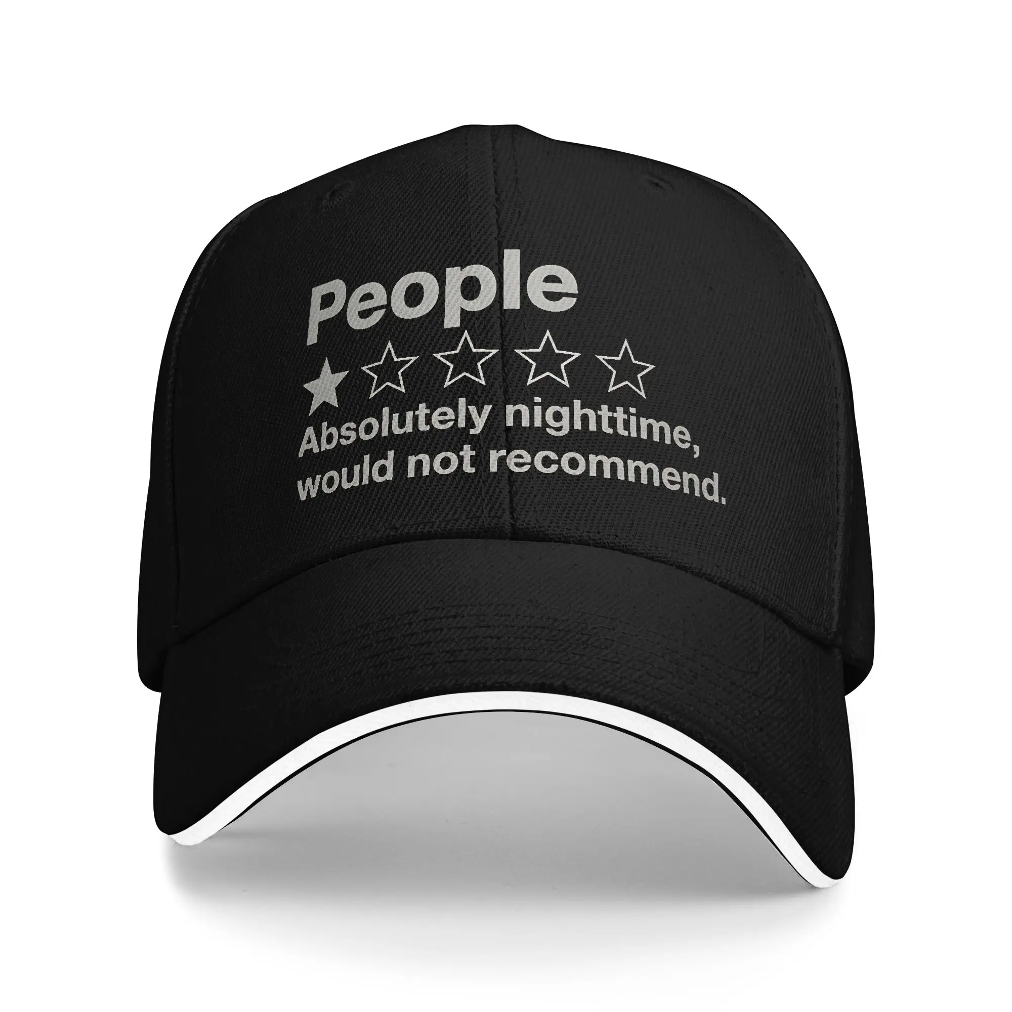One Star Rating  People absolute nightmare, would not recommend  Baseball Cap Casual  Sandwich Cap Adjustable Hat