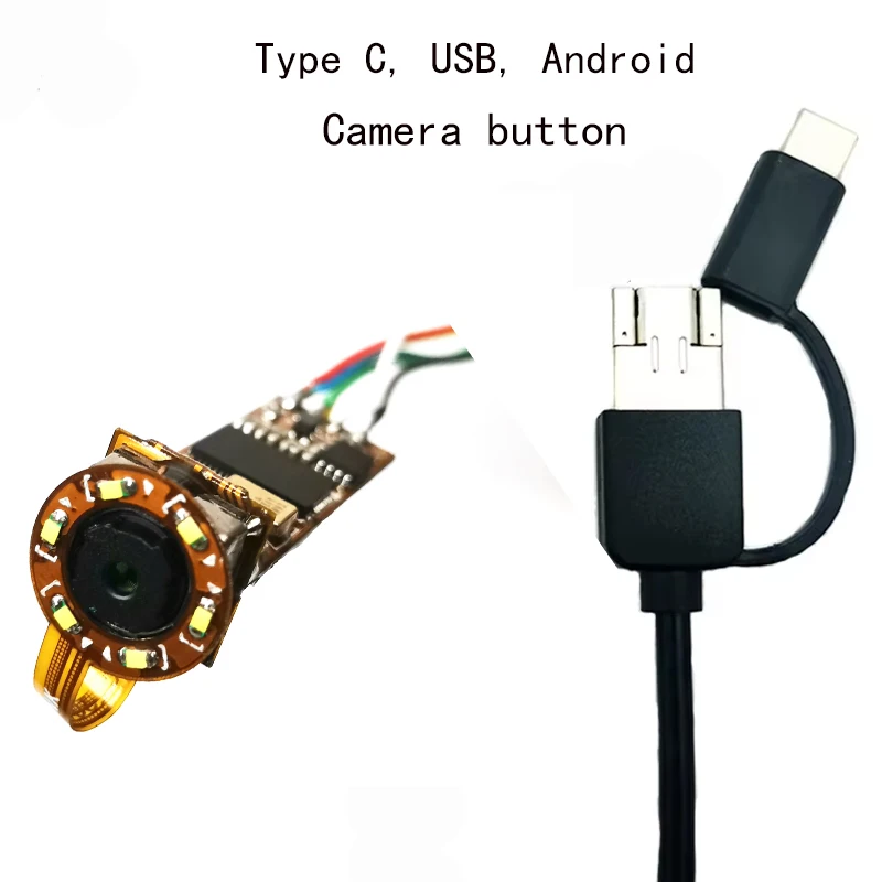 4k Camera 12MP Autofocus Endoscope USB Camera Module with Digital Mic LED Light for Industrial Inspection Medical Devices