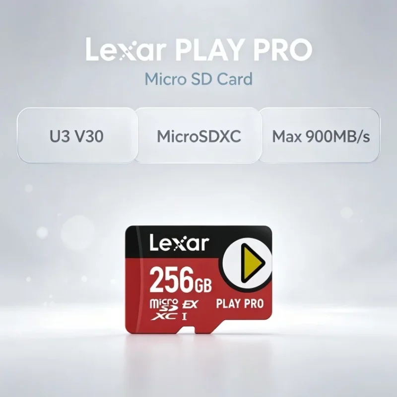 Lexar PLAY PRO MicroSDXC Express Card 256GB 512GB 1TB Max 900MB/s V30 U3 C10 A2 High Speed Memory Card UHS-I for Nintendo Switch