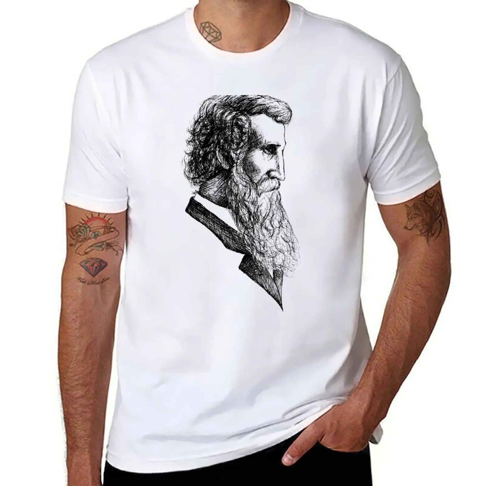 

John Muir T-Shirt Plus Size Loose Short Sleeve Top