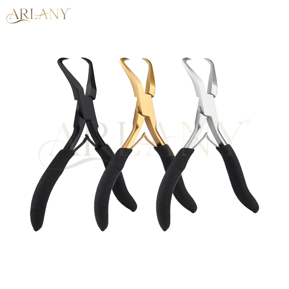ARLANY Hair Extension Pliers for Micro Beads Remover Microlink Pliers with Anti-slip Handle for I Tip Extensions Weft Extensions