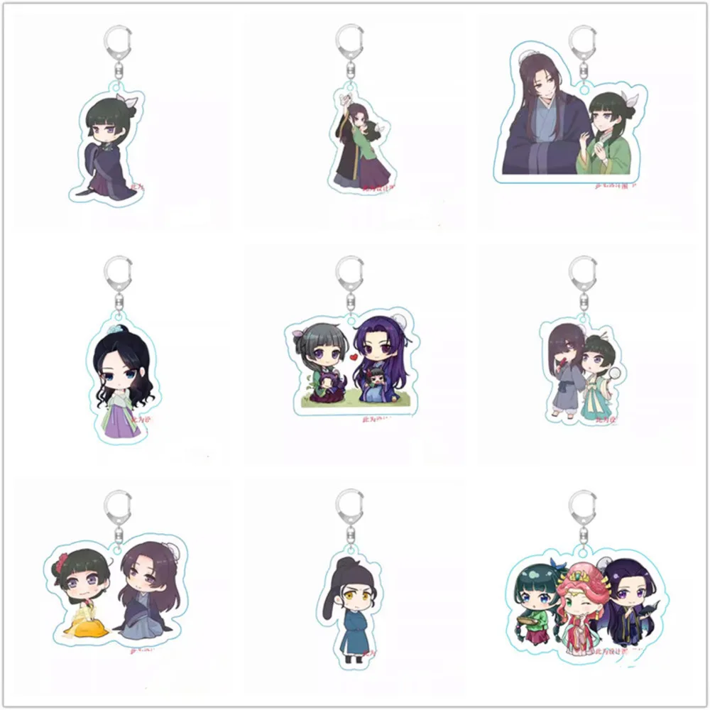 Anime Game Maomao Jinshi Keychain Doll Acrylic Keyring Pendant For Gift