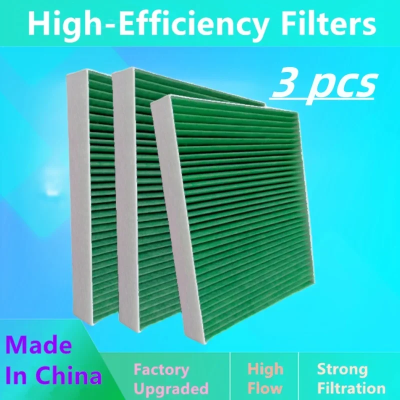 3pcs/Air Conditioner Filter For Toyota, Yi Ze Senna, Verfa, Veranda, Weisa, Asian Dragon/Cabin High Flow Filter, Auto Parts