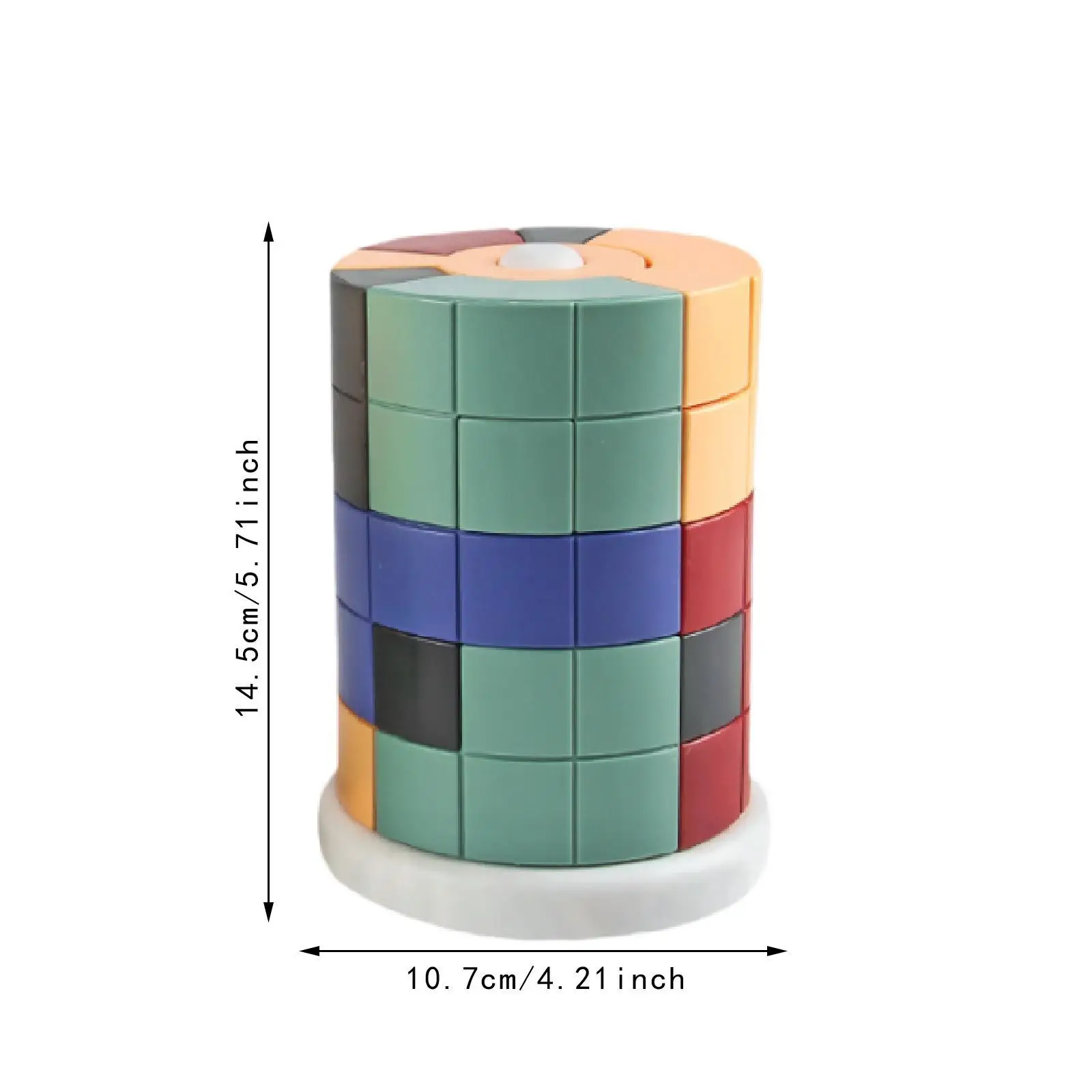 원통형 스태킹 미세 운동 기술 대화 형 개발 어린이 소년을위한 DIY 퍼즐 소녀 어린이 유아 1-3 세 선물