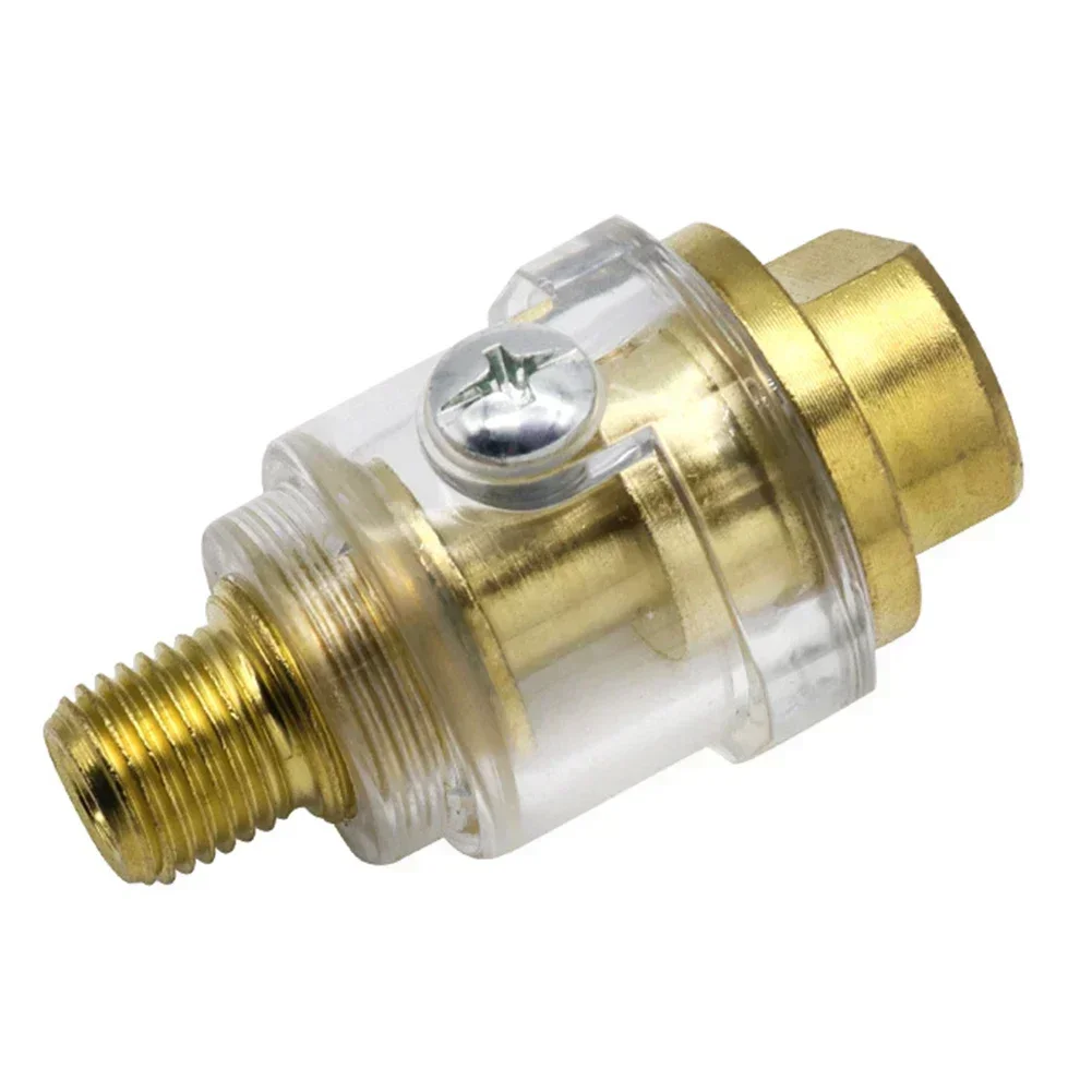 Pneumatic Oiler Airs Line Lubricator 1/4inch Thread 58*33.5mm Accessories Clear Shell Compressed Airs Tool Efficient