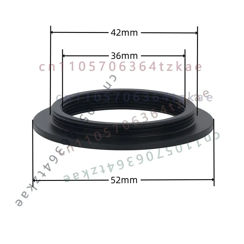 1PCS M36-M42 Flange Lens Adapter Ring M36*1 Internal Thread To M42*1 External Thread