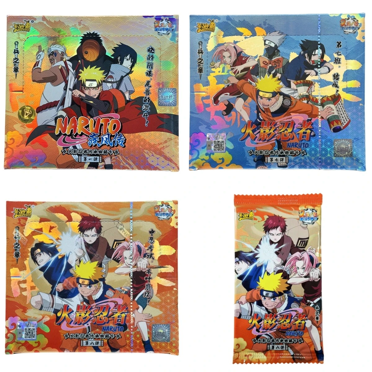 

KAYOU натуральная коллекция хобби карты классический аниме Наруто персонажи Хината Саске Сакура Итачи Какаши детский подарок