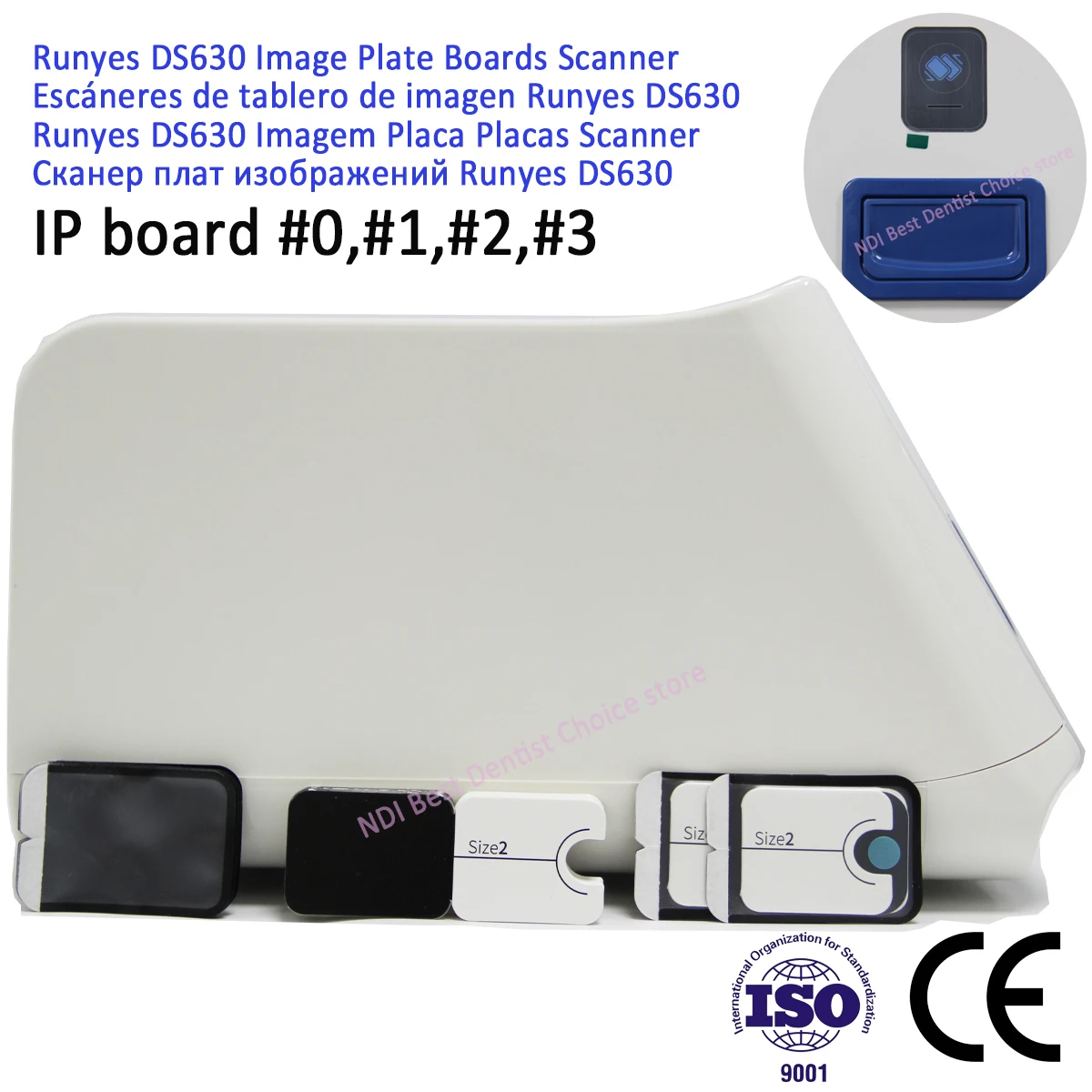 CE Approved Imaging Plate Scanner Size 0/1/2/3 Dental Digital X-ray Image Scanner for Mexico Dentist Imaging Plate Reading Used