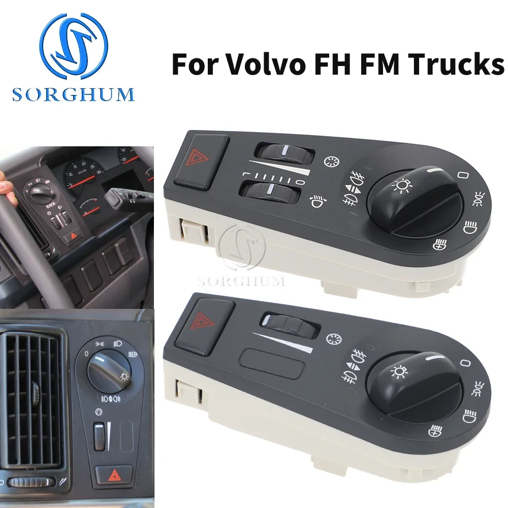 

SORGHUM Hazard Warning Switch Headlight Fog Lamp Switch Control For Volvo Truck FH FM VNL 20942844 20466304 20953573 20953569