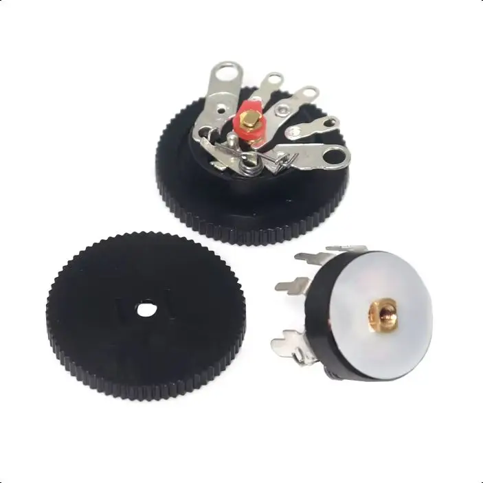 【10-5PCS】RV12MM B10K B50K Potentiometer Power Amplifier Volume Potentiometer With Switch Adjustable Resistor