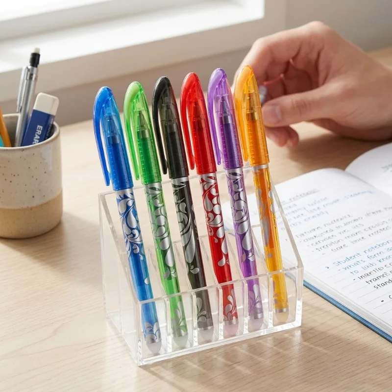 Erasable Pen 0.5mm Smooth Writing Heat Sensitive Disappearing Ink Student Stationery School Supply Erasable Friction Pen