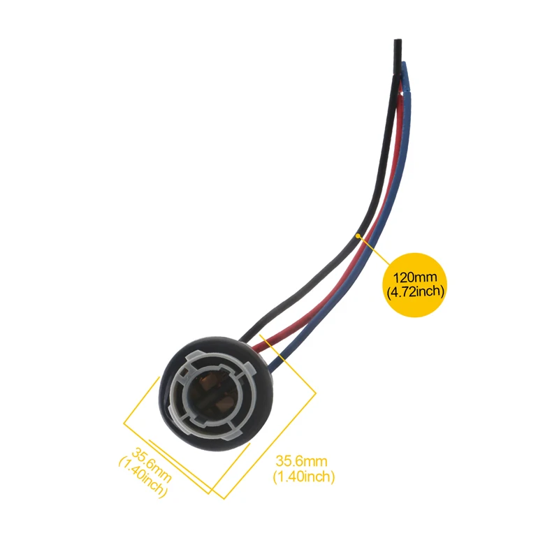 2pcs 1157 Lampen fassung bay15d Lampen fassung Sockel für Auto lampe p21/5w Adapter Basis anschluss für Bremslichter Autozubehör