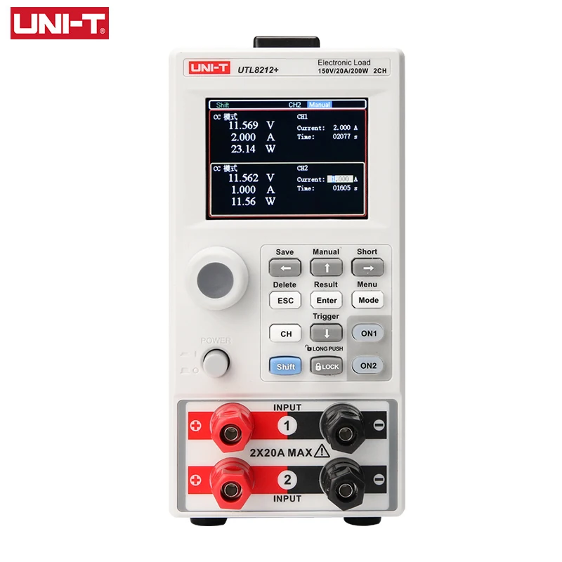 Imagem -02 - Uni-t-programável Digital dc Battery Tester Load Meter Carga Eletrônica Meter Power Supply Test Utl8211 Mais Utl8212 Mais 150v 20a 400w