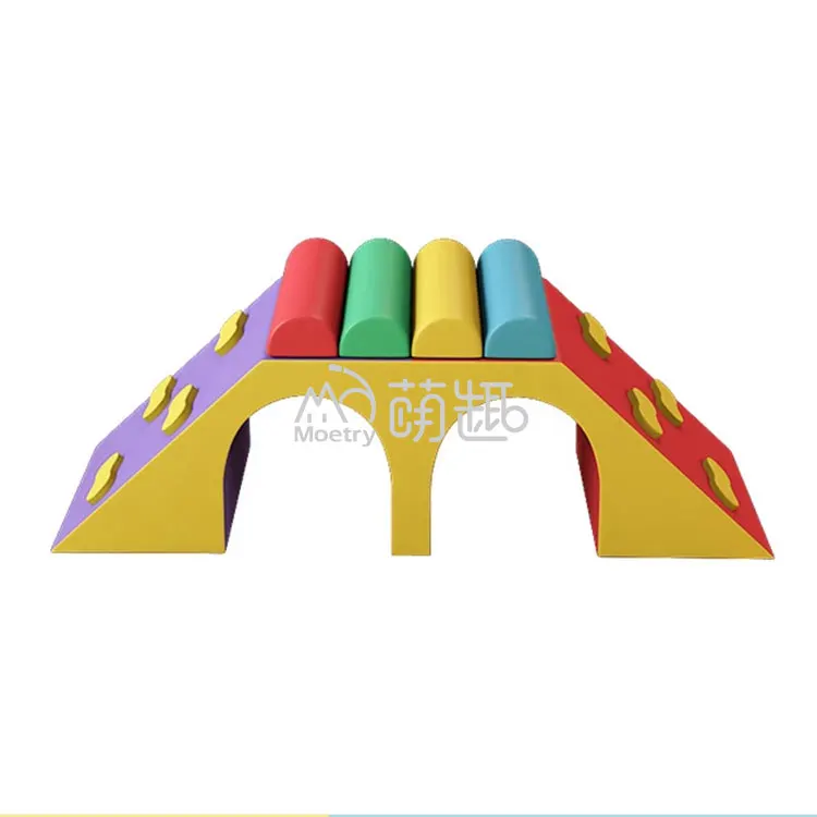 Moetry Double Tunnel Bridge Soft Play Equipment Indoor Sensory Playsets for Baby Toddler Foam for Daycare Centers Kindergartens - view 6