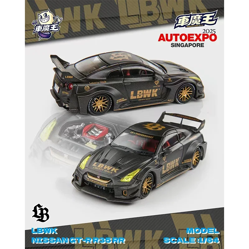 Demon King Auto LBWK R35 1:64 horizon GTR R34 F40 ONE Huayra AUTOEXPO singapour moulé sous pression Diorama modèle de voiture Collection jouets