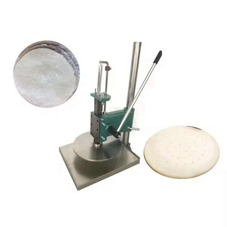 Commercial 25cm 30cm Manual Cake Flatten Flat Pressing Machine Hand Pita Bread Dough Press Equipment Pizza Dough Flattener Tool