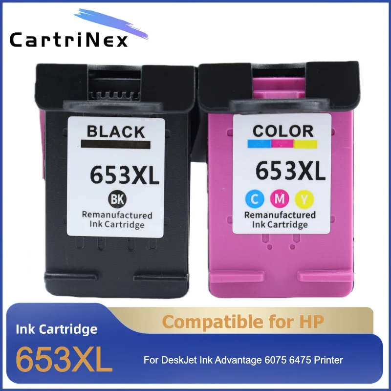 Compatible ink cartridge for HP 653 XL 653XL HP653 for DeskJ