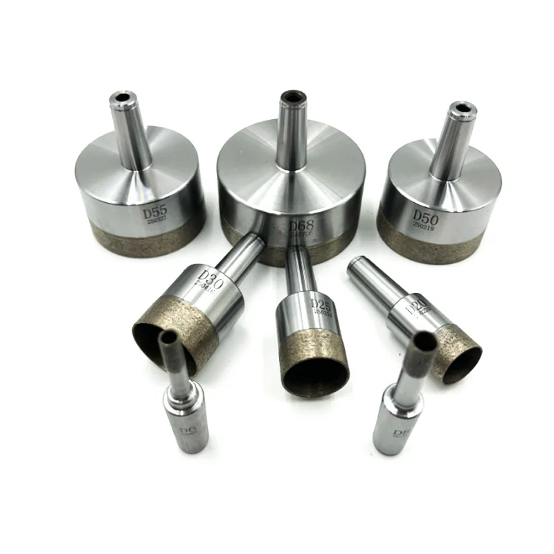 Foret à tige conique Morse, diamètre 4mm-120mm, forets frittés en poudre de diamant pour perceuse à verre, 1 pièce