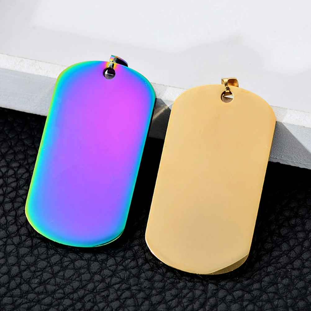 

5 Pcs Blank Lettering Charms Army Pendant Personality DIY Accessories Man