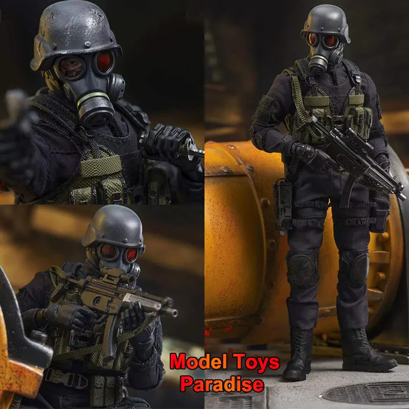 In Stock Original Gmtoys GM520 1/12 Men Soldier Hunk Gas Mask Security Special Forces Full Set 6inch Action Figure Collection