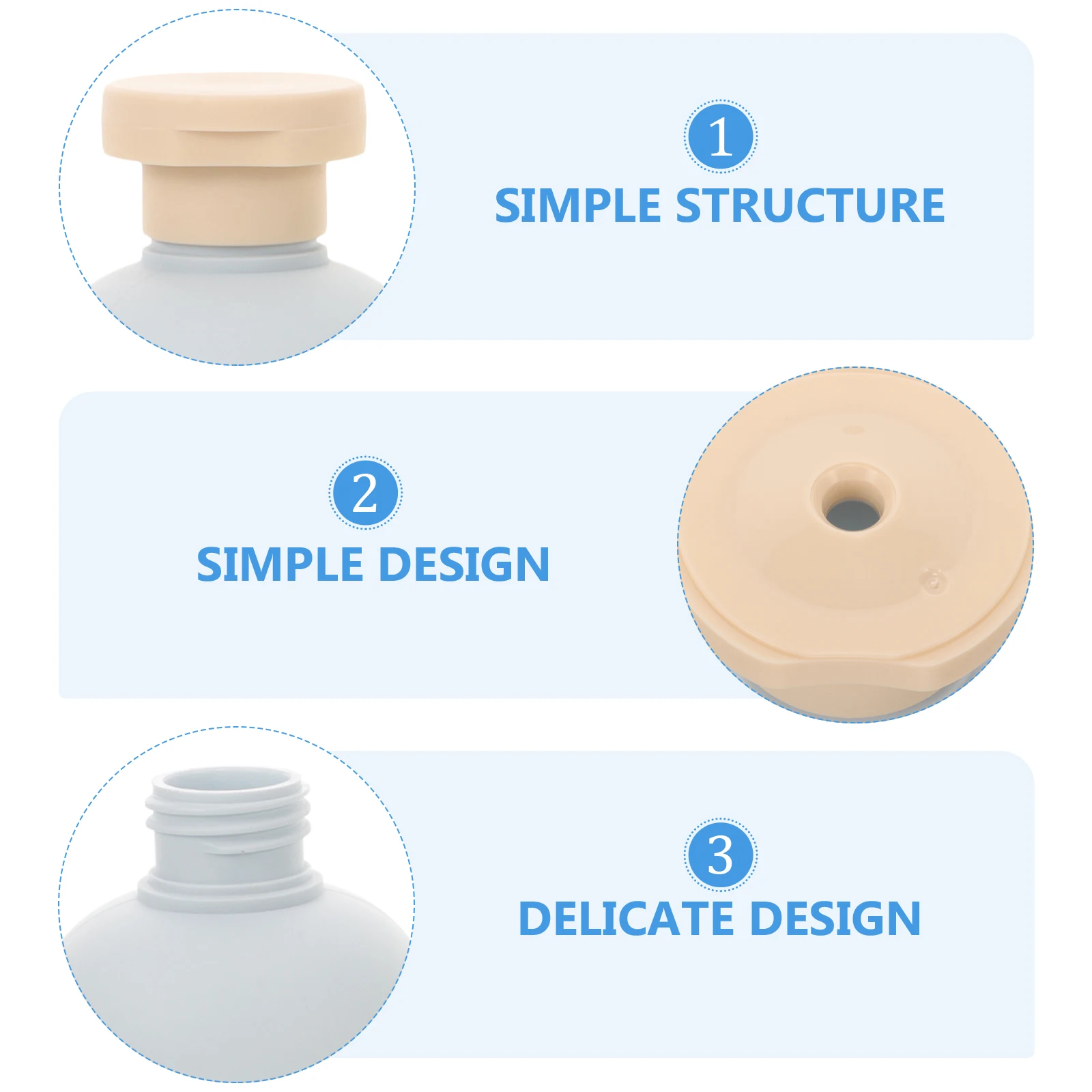 

2 Pcs 200ml Avocado Leak Proof Travel Squeeze Shampoo Conditioner Bottles Refillable Plastic Toiletry Containers Reusable Empty