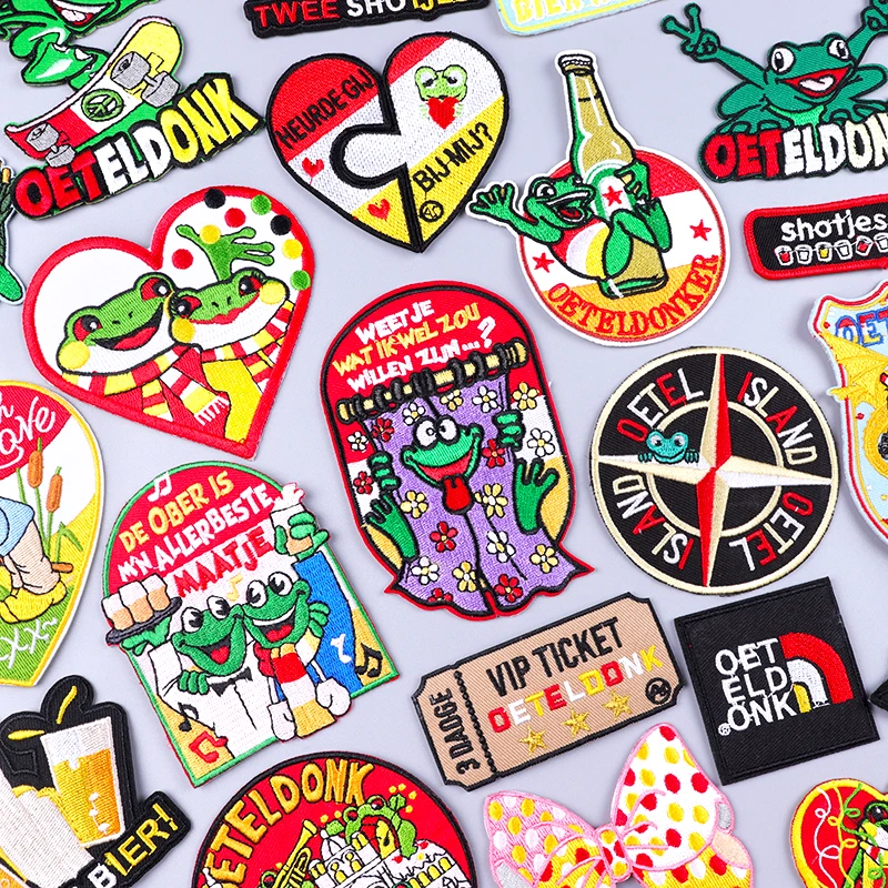 Нашивки с эмблемой Эйндховен Oeteldonk, наклейки на одежду, для карнавала лягушки, для Нидерландов